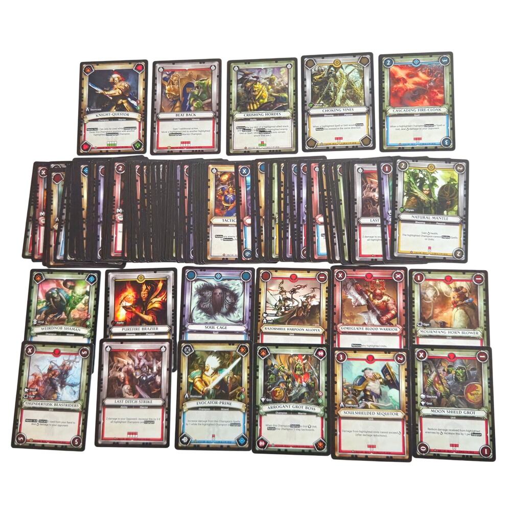 Warhammer Age Of Sigmar Champions TCG Lot Of 97 W/ 1 Holo & Commons 2018 NM